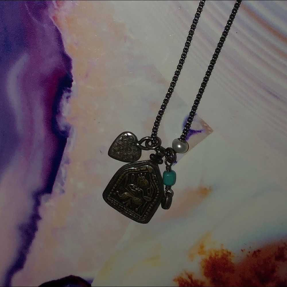 N1679 Silpada Pendant with Charms on Popcorn Chain